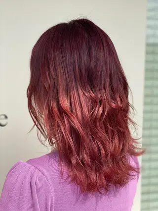 セミロング カラー 関口 友行のヘアスタイル