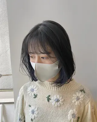 ショート カラー ヘアアレンジ フレンチボブパーマ Yuukiのヘアスタイル