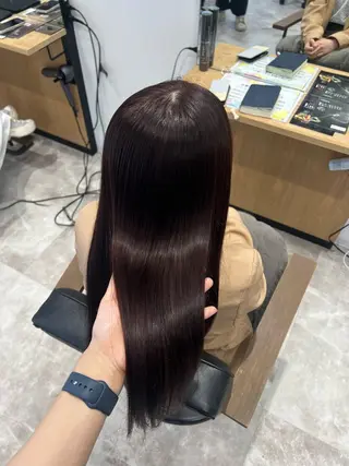 ロング カラー 黒阪 なみのヘアスタイル