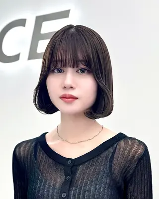 ショート カラー ヘアアレンジ 縮毛矯正🤍 ボブ/ HIKARIのヘアスタイル