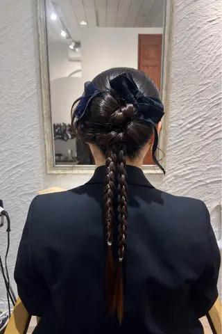 ロング ヘアアレンジ 🎀ツヤ髪×モテヘア 🎀池袋/カナエのヘアスタイル