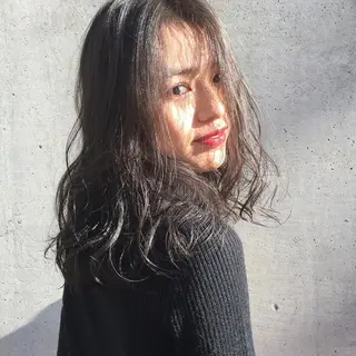 セミロング パーマ フレンチボブパーマ Yuukiのヘアスタイル