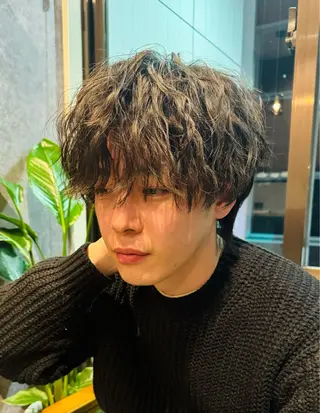 ショート メンズ 曲がる縮毛矯正 masashiのヘアスタイル