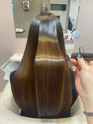 ロング 🌼縮毛矯正🌼 中野有騎🦕のヘアスタイル