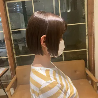 ミディアム カラー ヘアアレンジ 柳実帆/おさまるボブ /ジャニオタ美容師のヘアスタイル