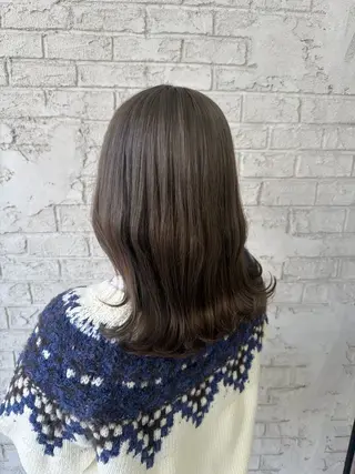 セミロング 池袋カラー/艶カラー 🎀Rina🎀のヘアスタイル