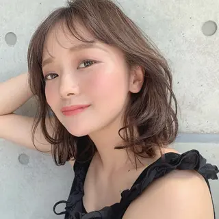 ミディアム カラー ヘアアレンジ 🔥ニュアンス フェザー小林海斗🔥のヘアスタイル