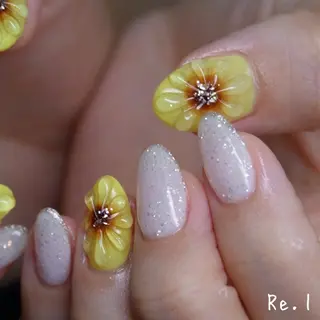 ネイル モチの良さ◉ フィルインネイル♡のネイルデザイン