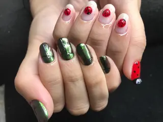 ネイル Mana ·͜· ❤︎のネイルデザイン