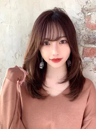 ロング 銀座✨レイヤーカット 顔まわり/坂本亜裟海のヘアスタイル