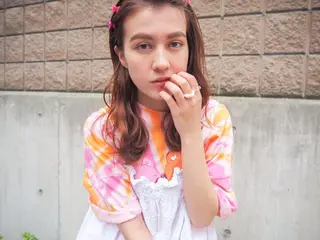 ミディアム fuchigami suzunoのヘアスタイル