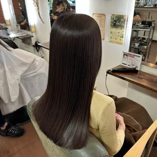 ロング 💜推しインナー カラー/菊池柊真💜のヘアスタイル