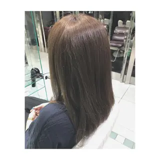 セミロング カラー 中野 竜介のヘアスタイル