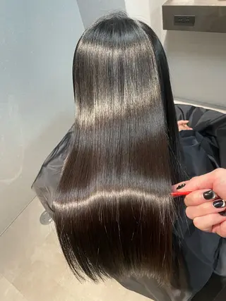 ロング カラー 美髪縮毛矯正メーカー 認定【山田カナト】のヘアスタイル