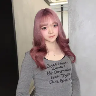 カラー LENA🎀 ハイトーン/エクステのヘアスタイル