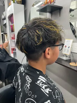 カラー パーマ メンズ ⭐️縮毛矯正⭐️ ✨ミラクルクッポ✨のヘアスタイル