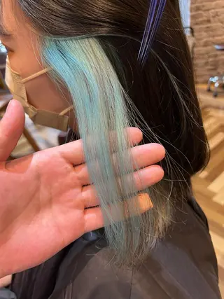 ミディアム カラー amie三宮 NAKANOのヘアスタイル