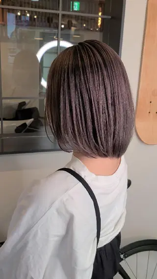 ミディアム カラー ブリーチカラー🌈 嘉名 真樹のヘアスタイル