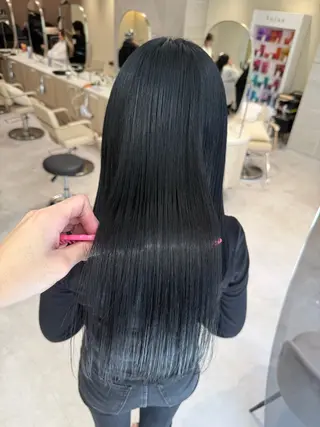 ロング カラー 透明感カラー🌿 グレージュ🐺陽介のヘアスタイル