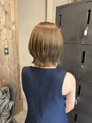 ミディアム カラー 艶髪/髪質改善 yukaのヘアスタイル