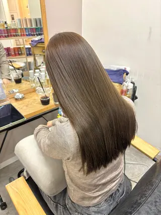ロング カラー 茶屋町 暗髪 透明感 増田のヘアスタイル