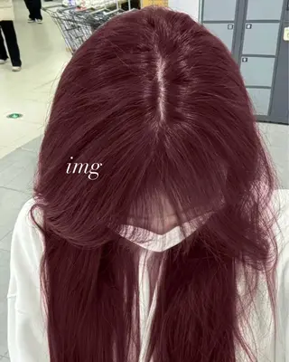 ロング カラー トレンド🇰🇷韓国 スタイル🤍りんのヘアスタイル