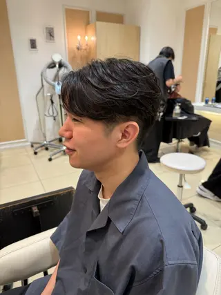 ショート パーマ メンズ メンズ特化型美容師 栗山勇人のヘアスタイル