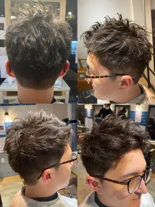 ショート 🔥メンズパーマ 特化 渡辺一翔のヘアスタイル