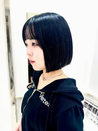 ショート カラー ヘアアレンジ 縮毛矯正🤍 盛れるボブ/ひかりのヘアスタイル