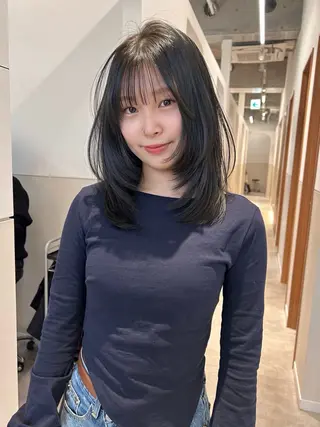ミディアム カラー レイヤーカット🎀 yuiのヘアスタイル