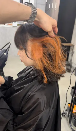 ショート カラー 縮毛矯正モデル 募集中Yuuriのヘアスタイル