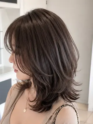 ミディアム カラー 金子 直樹のヘアスタイル