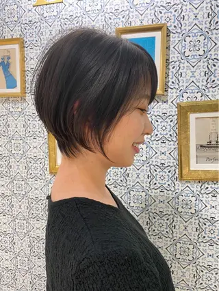 ショート 髪質改善 縮毛の達人 矢井由真のヘアスタイル