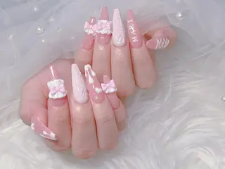 ロング カラー Bling Salonのネイルデザイン