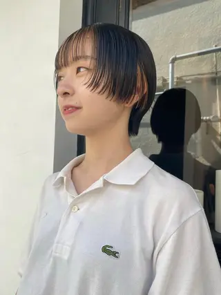 ショート カラー tonari 梅田、中崎町のヘアスタイル