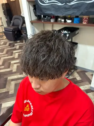 ミディアム 師玉 功一のヘアスタイル