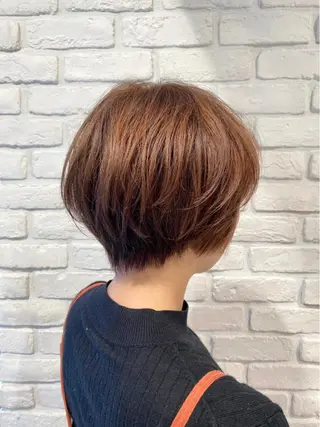 ショート カラー ベージュカラー🧸 伊藤なつみのヘアスタイル