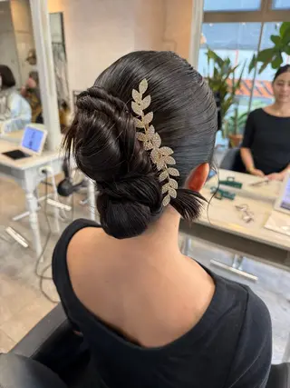 ロング ヘアアレンジ はやしほのか| ヘアセット×カラーのヘアスタイル