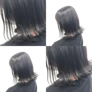 ミディアム カラー パーマ ヘアアレンジ メンズ キッズ 上品＆韓国風 🥀海心🥀のヘアスタイル