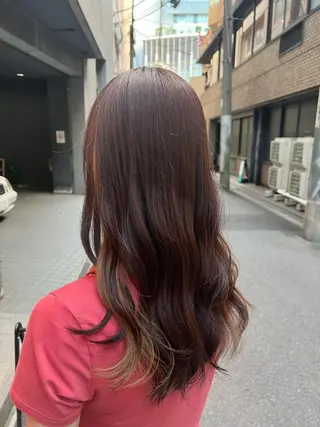 ロング カラー 髪質改善ストレート Kantaのヘアスタイル