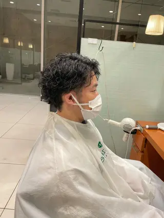 ショート パーマ メンズ 髙田 千華 髪質改善ストレートのヘアスタイル