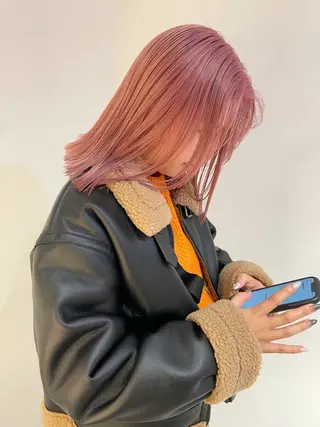 ミディアム カラー ボブ特化✨ 松本竜之介のヘアスタイル
