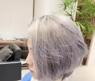 ミディアム カラー ボブ/ショート得意 安西駿一　【銀座】のヘアスタイル