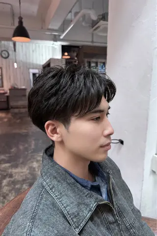 パーマ メンズ 後藤 嶺王のヘアスタイル