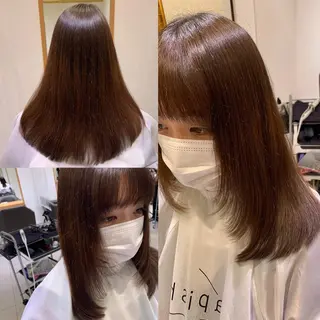 ロング カラー ARMONY秋山輝也 コテ巻き風パーマ特化のヘアスタイル
