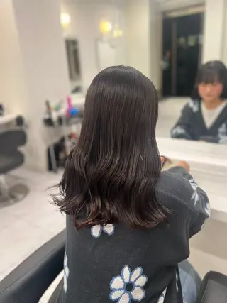 ミディアム カラー ふわっと抜け感🫧 ブラウンベージュ🤎のヘアスタイル