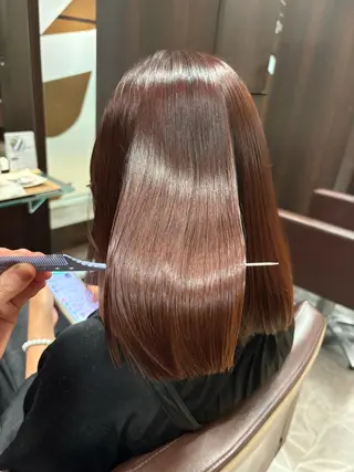 セミロング カラー 小池 穂果/ 府中のヘアスタイル
