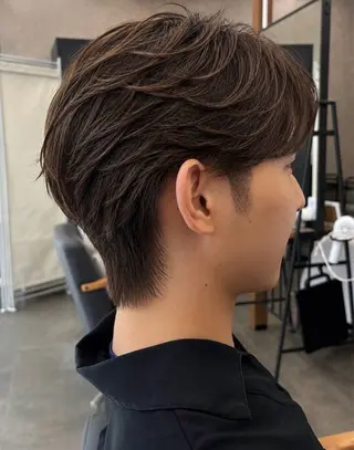 ショート カラー メンズ 石田 翔琉のヘアスタイル