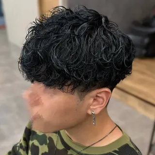 カラー パーマ メンズ 楓🍁毛流れ /無造作のヘアスタイル