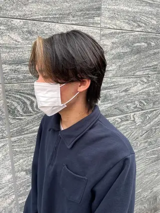 ミディアム カラー パーマ メンズ 【メンズサロン】 BLUCK 横浜のヘアスタイル